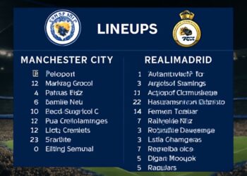 Aufstellungen: Teilnehmer: Manchester City Gegen Real Madrid