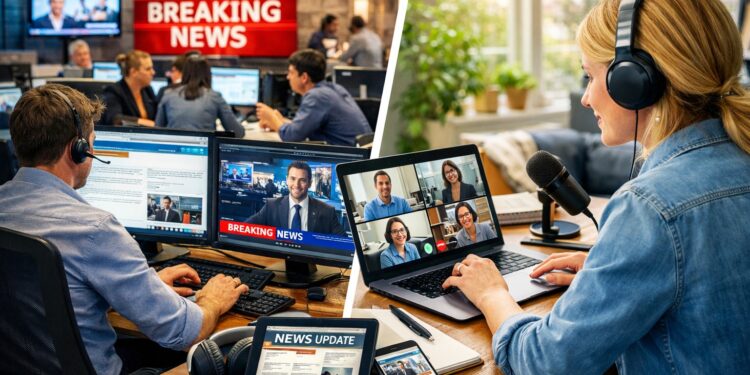Zwischen Redaktion und Remote: So verändert sich der Arbeitsalltag im Journalismus