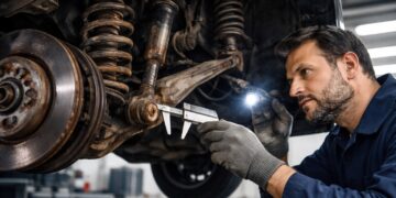 Fahrwerksteile prüfen