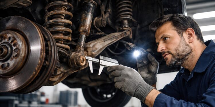 Fahrwerksteile prüfen